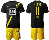 2020-21 Dortmund 11 REUS Away Soccer Jersey,baseball caps,new era cap wholesale,wholesale hats